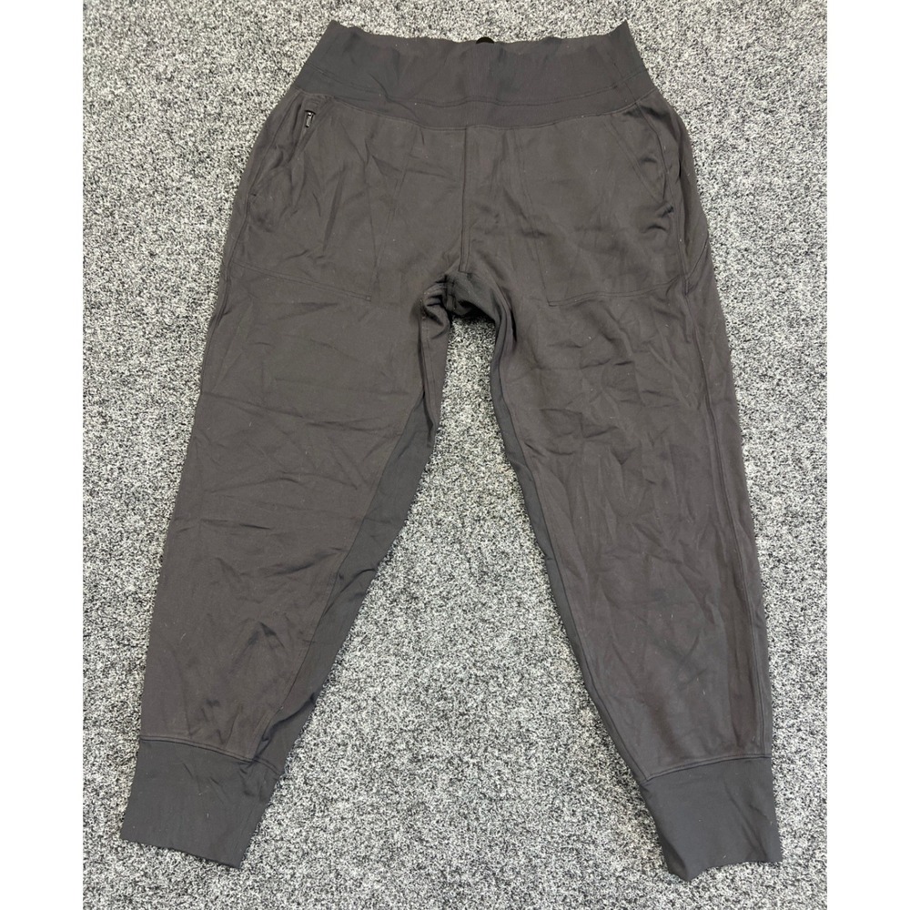 Athleta Venice Jogger Women L Black High Rise Stretch Pockets Athleisure Travel